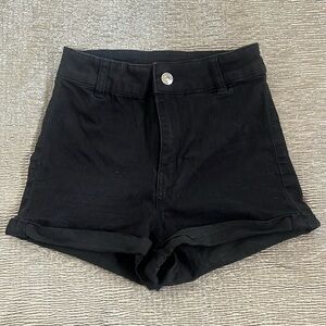 H&M Divided high waisted denim shorts